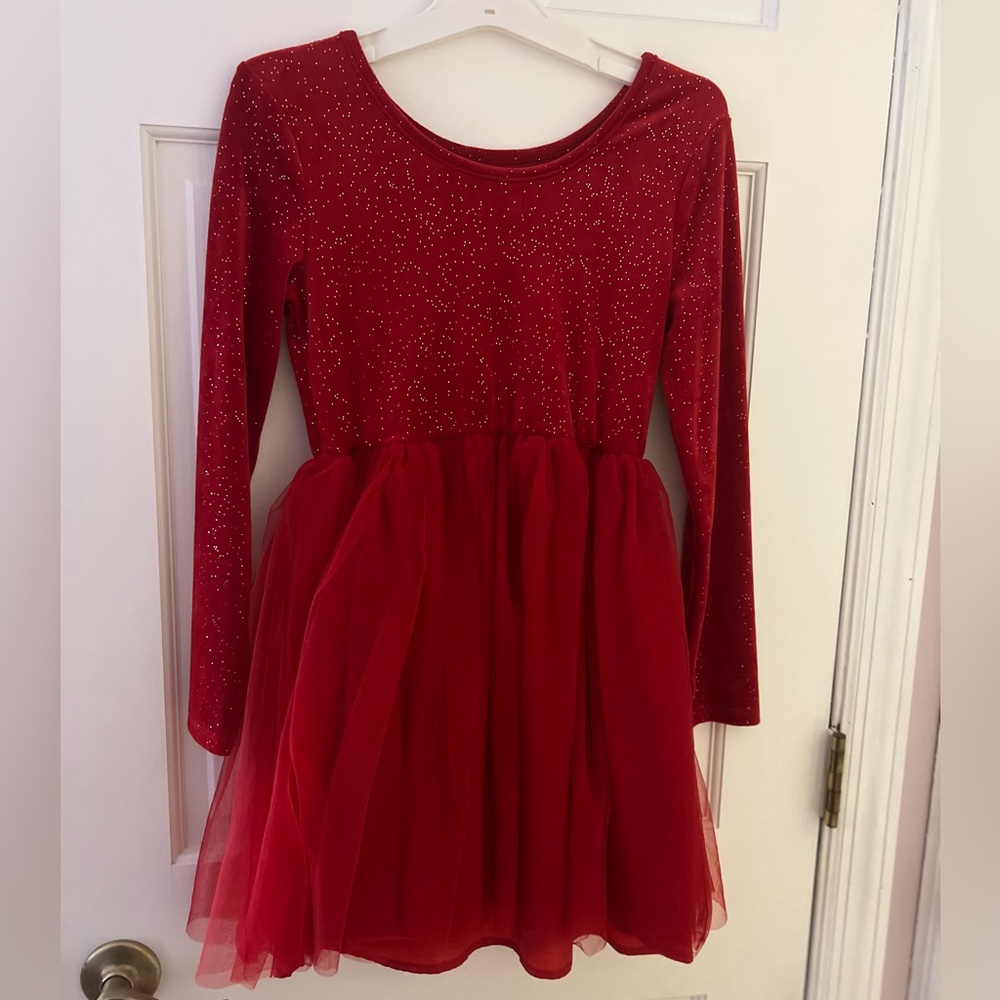 Cat & Jack Glittery Red Dress
